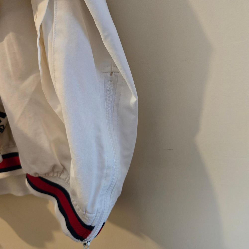 Vintage Starter Cleveland Indians MLB Windbreaker Pullover White Jacobs Field 2X - Picture 6 of 9